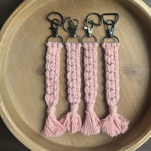 Handmade Macrame Keychain Tassel: Boho Bag Charm