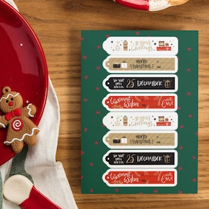 Christmas stickers for gift tags,Name labels present wrapping,Christmas Gift Stickers,Kids Christmas Sticker,To From Labels,Christmas labels
