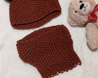Fox Knitted Hat ＆ Scarf | Fox Ear Hat | Fox Ear Knitted Scarf | Animal Hat | Unique Winter Hat | Fox Cowl