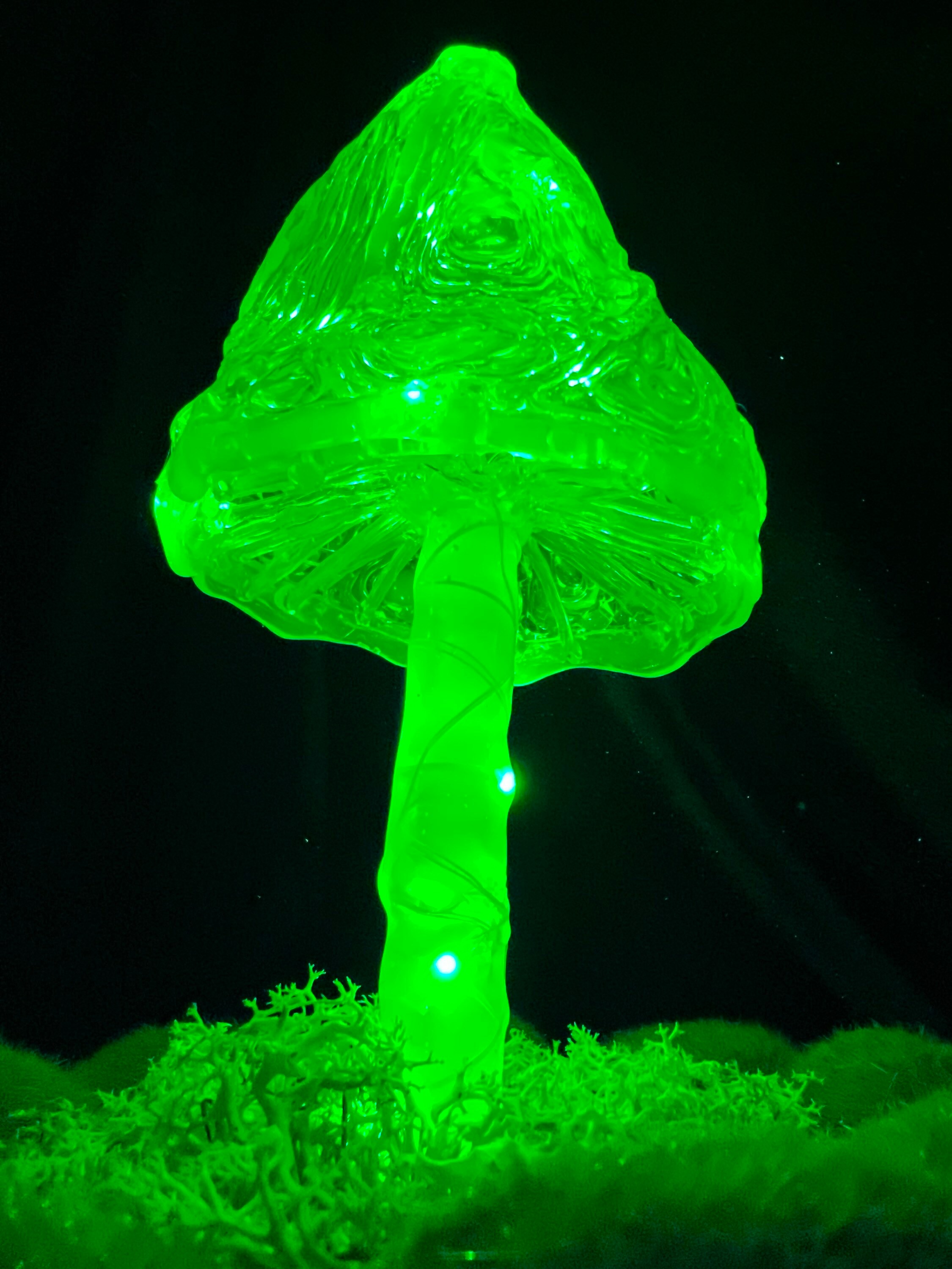 Green Mushroom Lamp