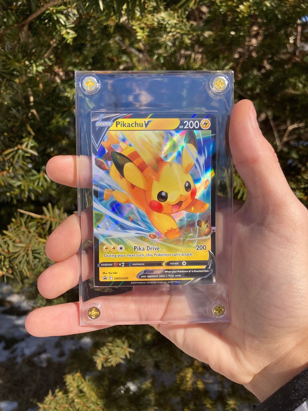 Pikachu V Card SWSH285 Etsy