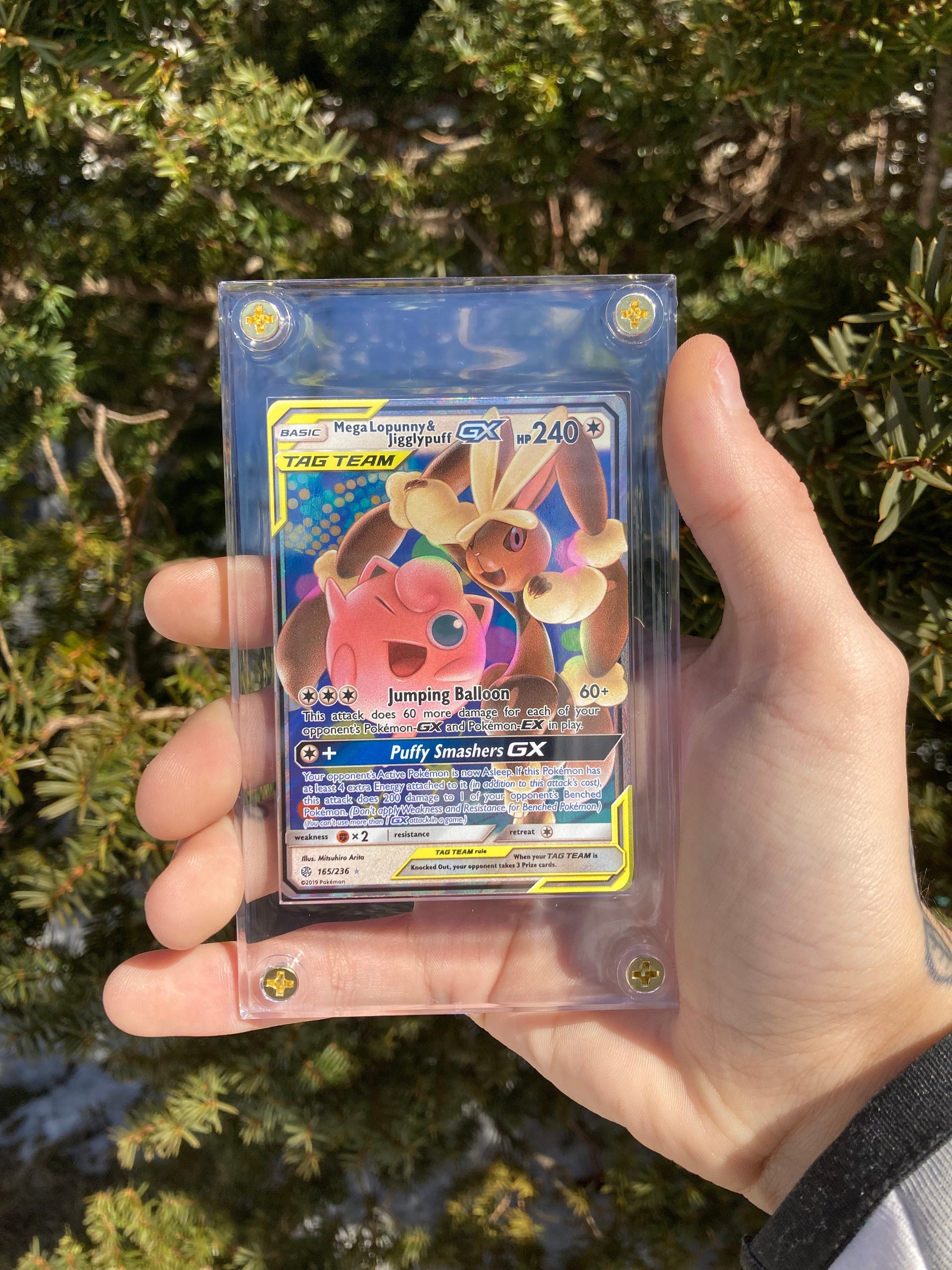 Mega Lopunny e Jigglypuff-GX (165/236) - Carta Avulsa Pokemon