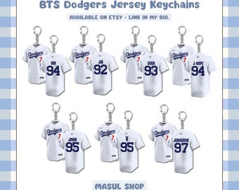 Custom Bangtan Dodgers Keychain Jersey