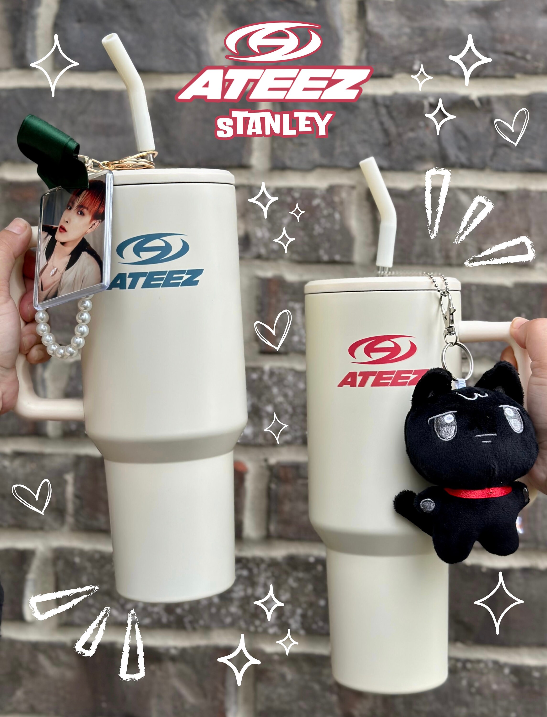 ATEEZ ANITEEZ ポップアップ タンブラー リユーザブルカップ カップ 公式] ATEEZ ADVENTURE POP-UP STORE [ANITEEZ IN ILLUSION
