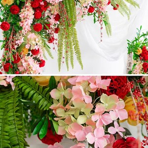 Wedding Arch Flowers Greenery Wedding Arch Spring Wedding Flowers Summer Wedding Flowers image 6