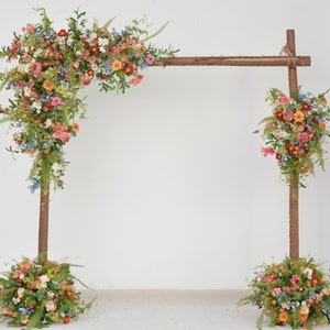 Wildflower Wedding Arch Flower Arrangement Wedding Swag Aisle Flower