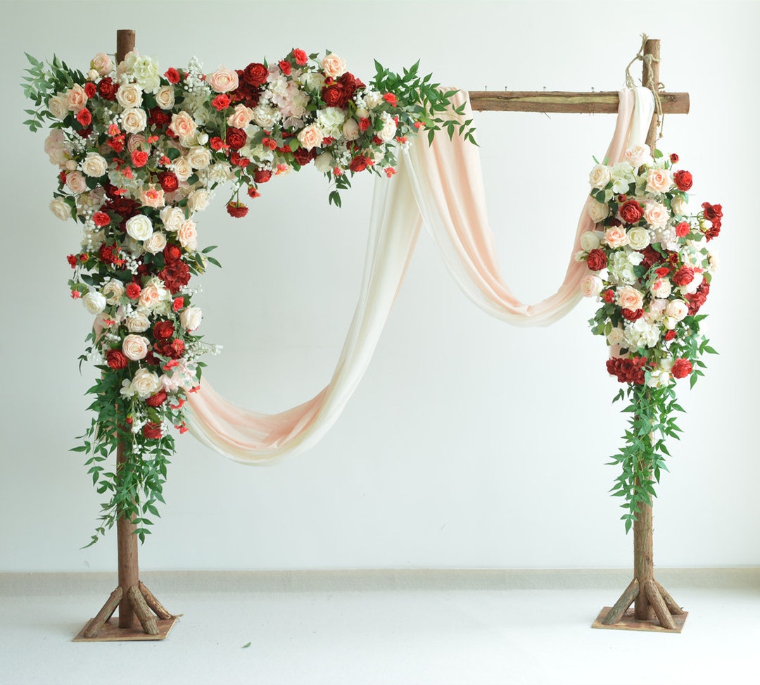 Wedding Arch Flower Arch Swag Spring Wedding Summer Wedding Etsy
