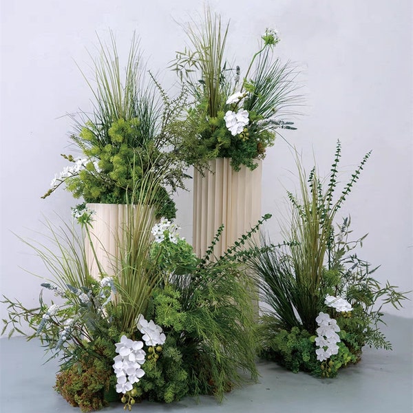 Aisle Wedding Florals Earthy Wedding Flower Arrangements and Greenery Wedding Arrangements
