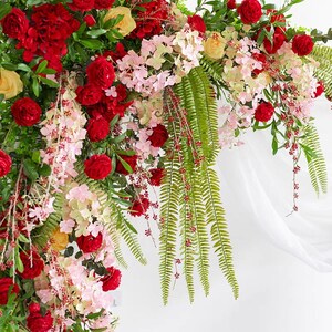 Wedding Arch Flowers Greenery Wedding Arch Spring Wedding Flowers Summer Wedding Flowers image 7