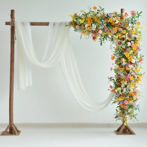 Fall Wildflower Wedding Flowers in Shade of Orange, Yellow, and Red