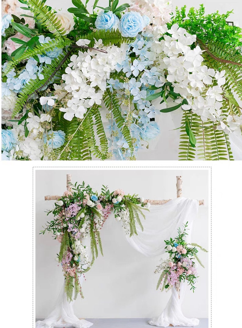 Wedding Arch Flowers Greenery Wedding Arch Spring Wedding Flowers Summer Wedding Flowers image 8