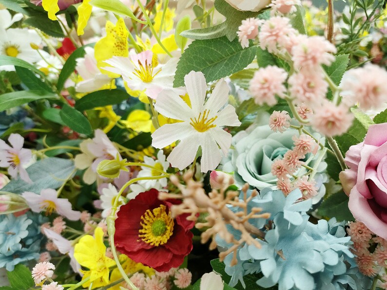 Wildblumen Tischgirlande Künstliche Blumen Tischläufer für Hochzeit Mittelstück Bild 9