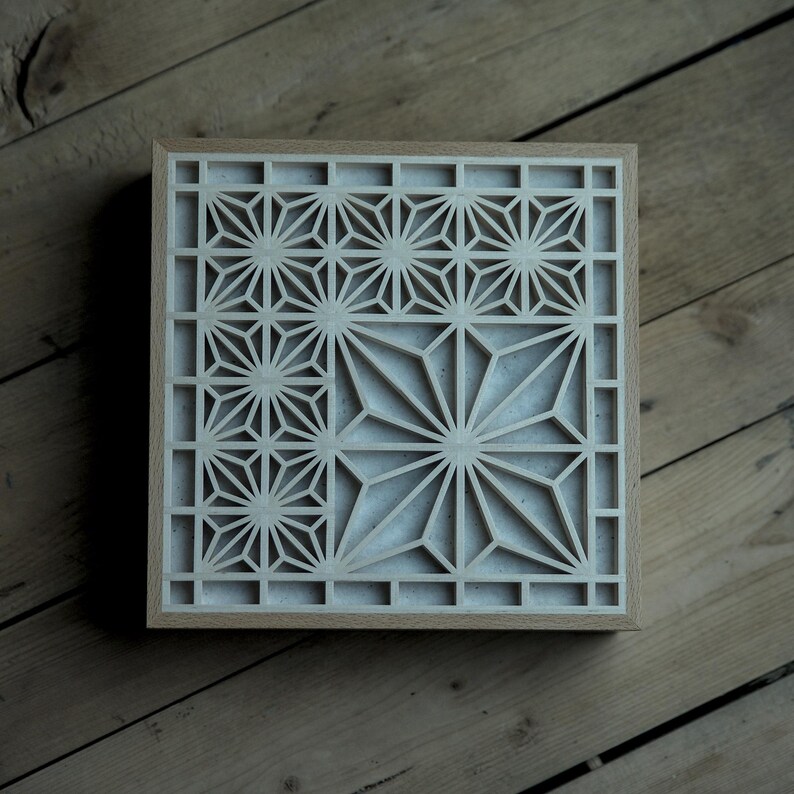 Wooden Kumiko Tea Box Trinket Box Jewellery Box Asa-no-ha Pattern - Etsy
