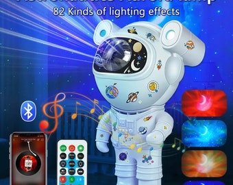 Astronaut Galaxy Projector, Star Projector Galaxy   with Bluetooth Speaker, game room lights, astronaut, gift for him, gamer accessories