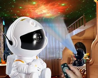 Astronaut Galaxy Projector, Sternenprojektor, Galaxy Night Lights, Spielzimmer Lichter, Lichter für Schlafzimmer, Spielzimmer Lichter, Astronaut