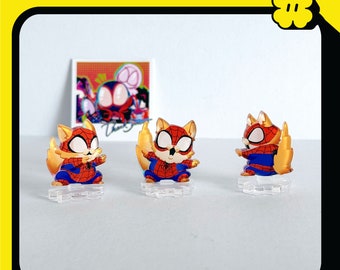 3cm Mini-Spiders Acrylic Standee - Across The Spider Verse – Spider-Mew - Spider Cat