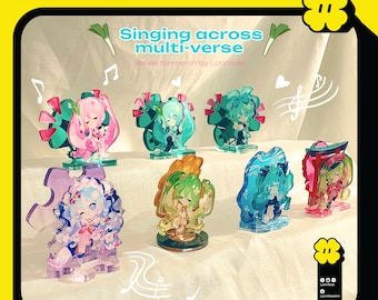 4cm - 5cm mini acrylic double board standee - Hatsune Miku - Singing across multi-verse