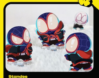 3cm Mini-Spidee Acrylic Standee Across The Spider Verse – Miles Morales ss1