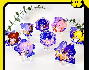 6cm Acrylic Standee - Genshin Impact - Stella Babies - 53 Characters - Gacha and Pick