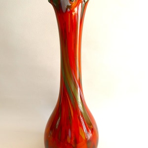 Magnificent large soliflore vase in glass paste Murano Italy - 1950-1960
