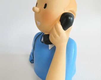TINTIN: TINTIN TELEPHONE - buste résine 13.5 cm (occasion), leblon-delienne, LDTT01 – La Marque Zone