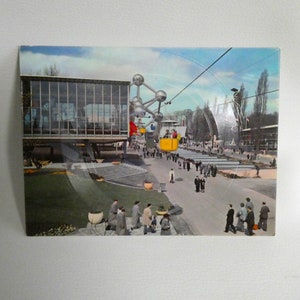 Musikalische Postkarte Brüsseler Vinyl-Schallplatte – 45 U/min
