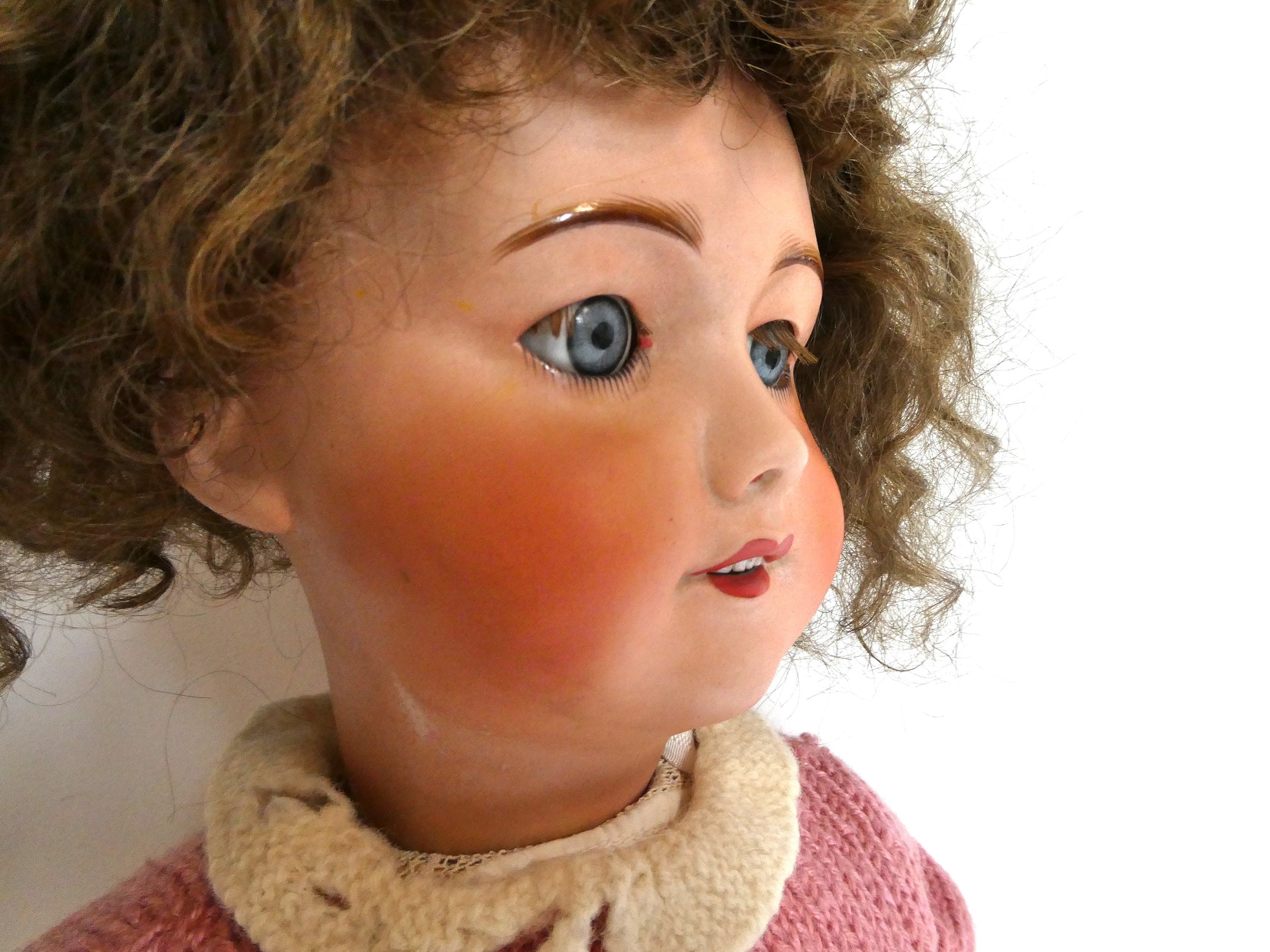 Poupée Unis France tête porcelaine yeux - auctions & price archive