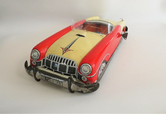 CABRIOLET FJ AUTO Ecole Jouet En Tole Ancien EUR 20,00 - FR