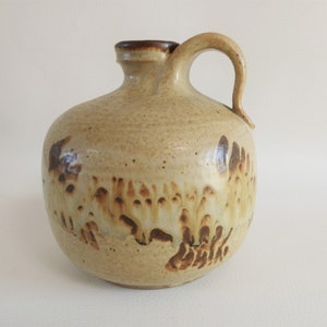 rare old pitcher or soliflore vase in sandstone by BAUMLIN