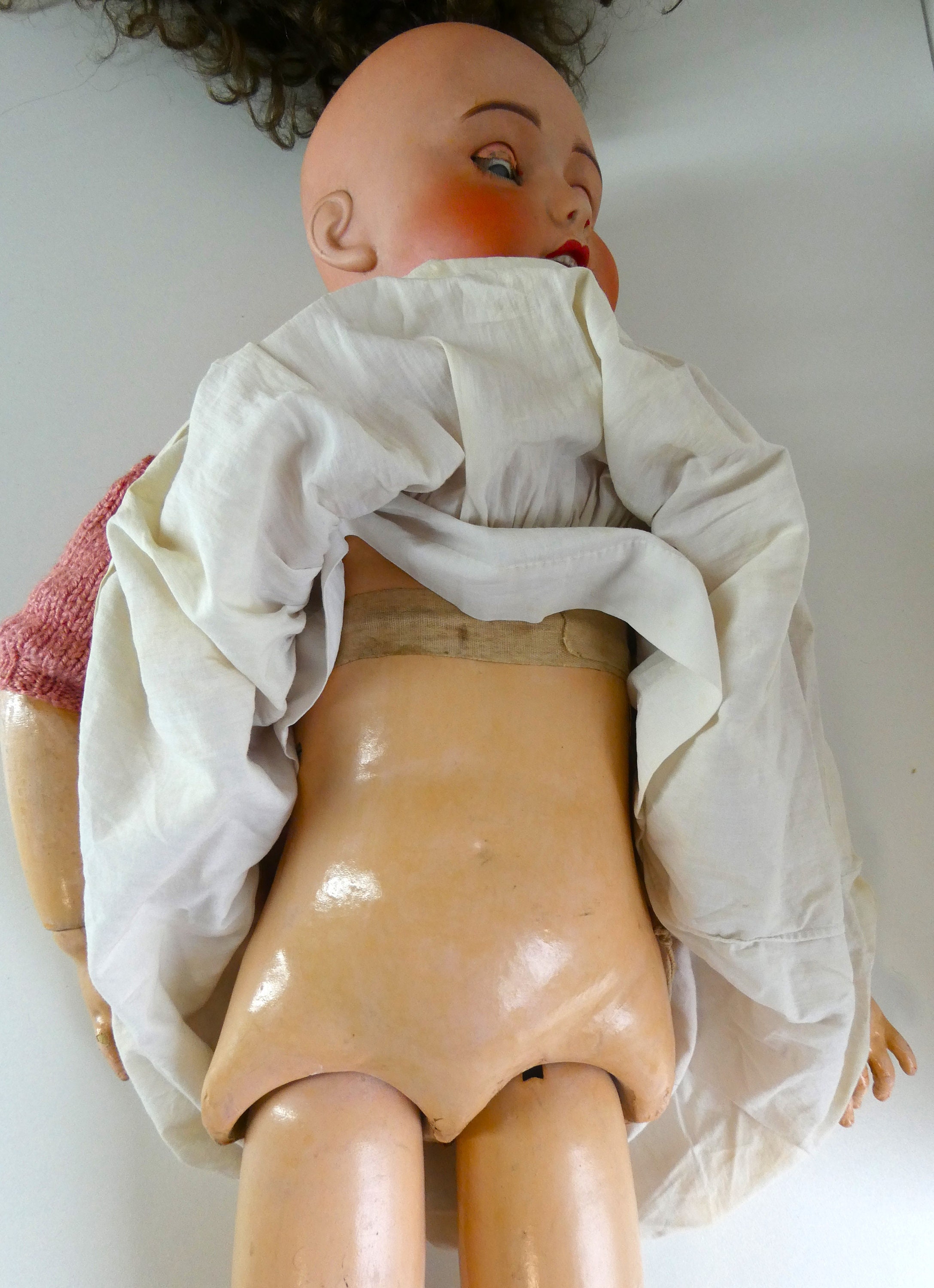 ANCIENNE POUPÉE TETE en porcelaine UNIS FRANCE N°3 EUR 20,00 - FR