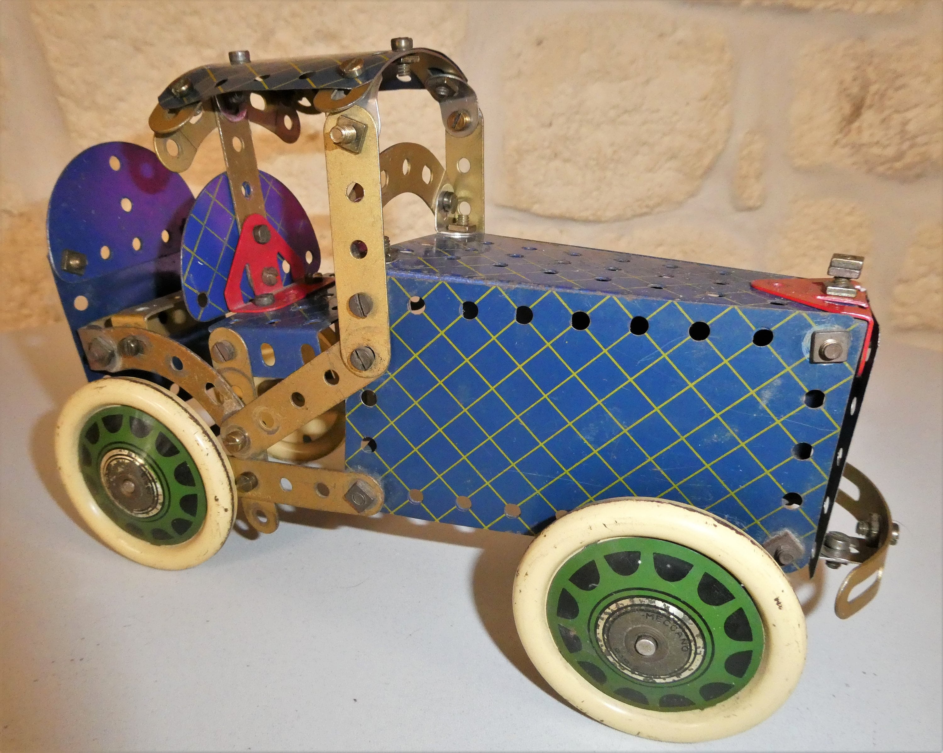 MECCANO juguetes franceses originales de acero, grúa francesa Acero 1934  Con 2 libros Meccano. -  España