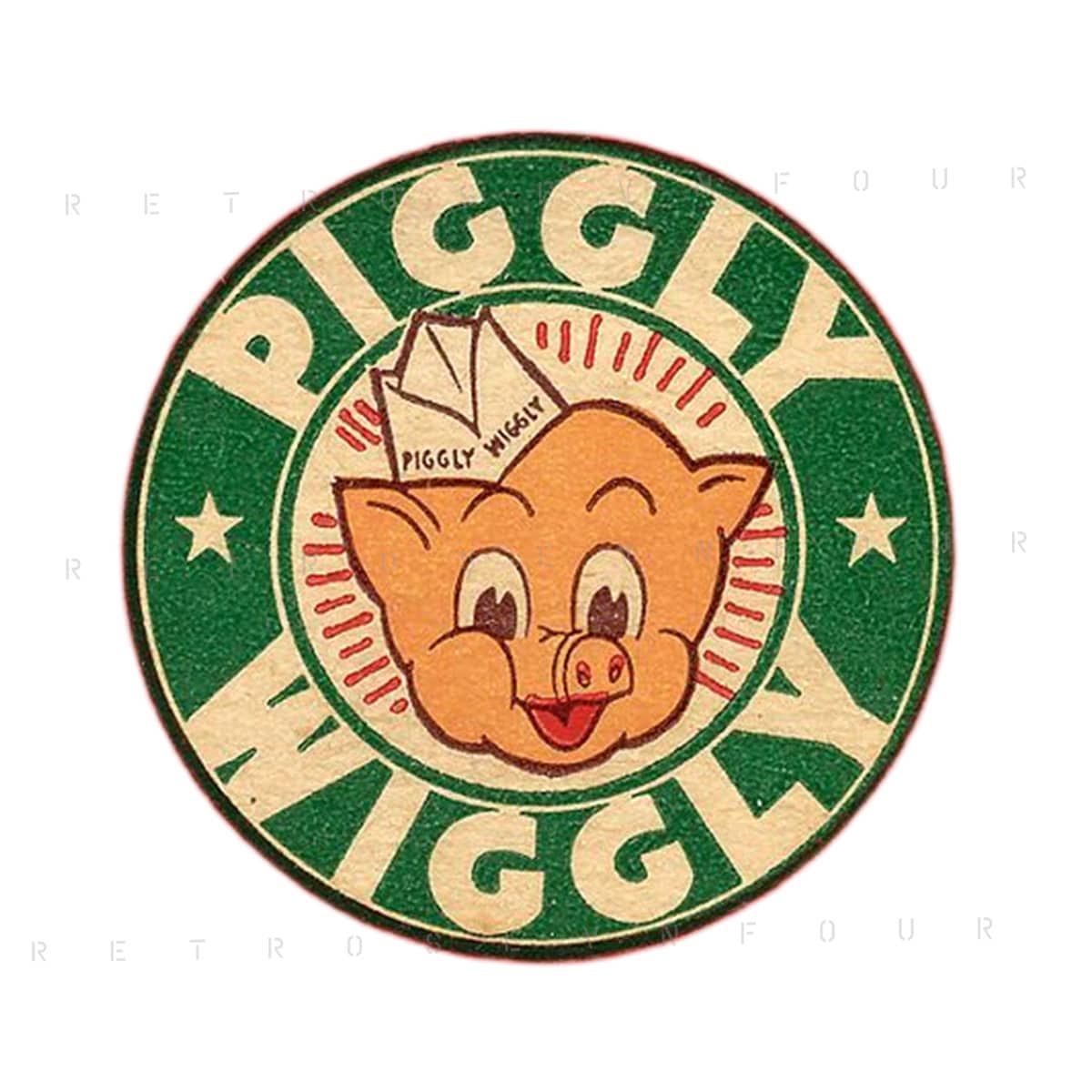 Piggly Wiggly Vintage Sticker Etsy