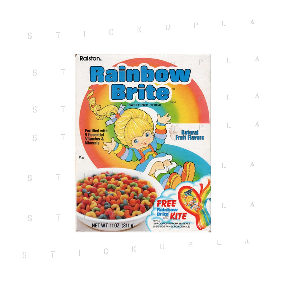 Rainbow Brite Cereal Box Vintage Americana Sticker Etsy