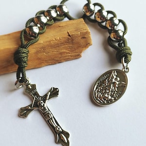 Chapelet aux Sacrifices - Chapelet catholique traditionnel - Medaille Saint Michel - Objet religieux - Objet careme