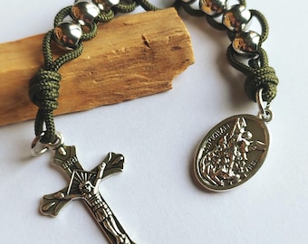Chapelet aux Sacrifices - Chapelet catholique traditionnel - Medaille Saint Michel - Objet religieux - Objet careme