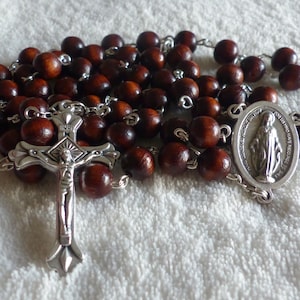 Handmade wooden rosary - Catholic rosary - Religious gifts
