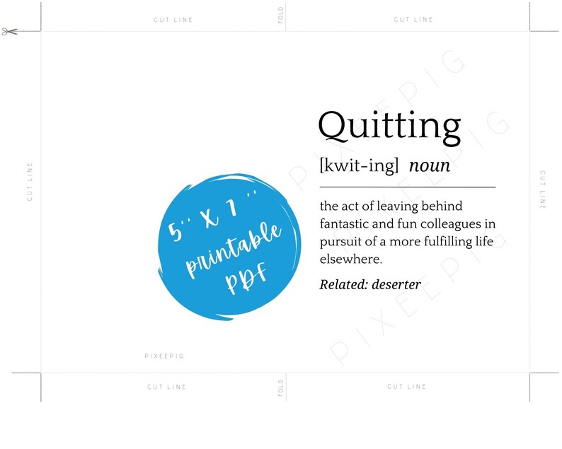 Printable Going Away Card for Coworker or Boss Funny Etsy Printable Going Away Card for Coworker or Boss Funny Etsy