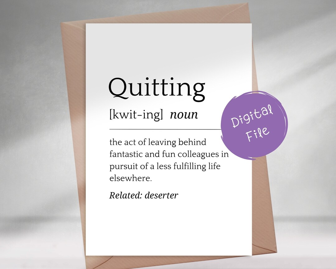 Printable Going Away Card for Coworker or Boss, Funny, Farewell Card