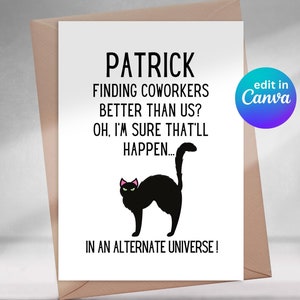 Tarjeta de despedida imprimible de Canva: cómo encontrar compañeros de trabajo mejores que nosotros, para compañeros de trabajo, divertida, tarjeta de despedida, tarjeta de despedida, jubilación, adiós, grosera
