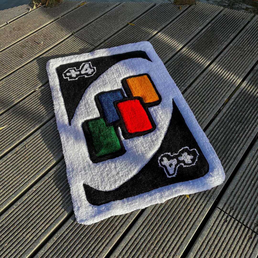 Uno Skin Rug Uno +4 Card Custom Rug - Etsy