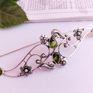 Beautiful Unique vintage handmade silver plated hair clip barrette celtic viking knot hair pin hair clip for women hair pin hair jewelry image 2