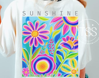 Sunshine State Of Mind PNG ,beach png design Retro Flowers Summer Sublimation, Popular Trendy Summer, Sunshine Png, Preppy Summer Design Png