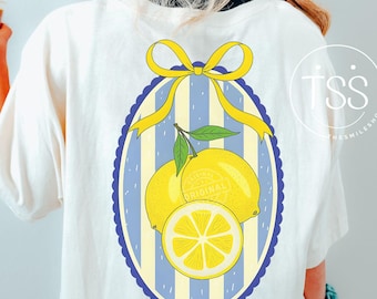 Coquette Bow Lemon Png- Sublimation Digital Designs for Tshirts, Everyday Png, Trendy Spring png,Little girl png, Retro Png,Summer Png