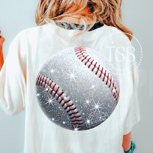 Baseball png Glitter baseball Game day baseball Baseball mama Baseball girly Baseball mom png Disco Sports png Preppy Baseball season