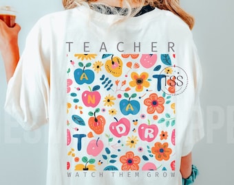 Teacher Wildflowers Birth flower png Teach Them Png,Love Them Png,Watch Them Grow Png,Teach Love Inspire,Teacher Floral Png Spring Flowers