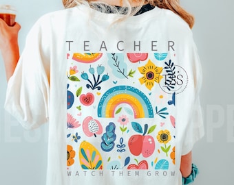 Teacher Wildflowers Birth flower png Teach Them Png,Love Them Png,Watch Them Grow Png,Teach Love Inspire,Teacher Floral Png Spring Flowers
