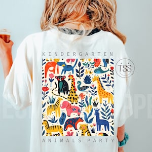 Zoo Vibes Safaritiere PNG Kindergarten Zoo Crew PNG, Digitaler Download, Sublimation, Giraffe, Tier png, Kinderzoo Ausflug Png, Safari Party png