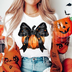 Rétro halloween png coquette étoiles arc png citrouilles effrayantes mama png pour t-shirts sublimation téléchargement numérique chemise clipart png