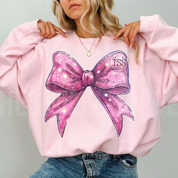 Preppy Pink Bows PNG Trendy Bow PNG Faux Glitter PNG Girly Bow Shirt Design Bows Png  Sublimation Design Download Png Print File preppy png