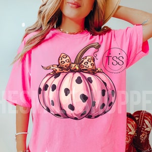 Rétro halloween png rose coquette léopard arc png effrayant mama png citrouille pour sublimation de t-shirts téléchargement numérique chemise clipart